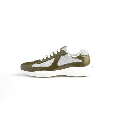 PRADA PATENT LEATHER AND TECHNICAL FABRIC PRADA AMERICA'S CUP SNEAKERS 4E3400
